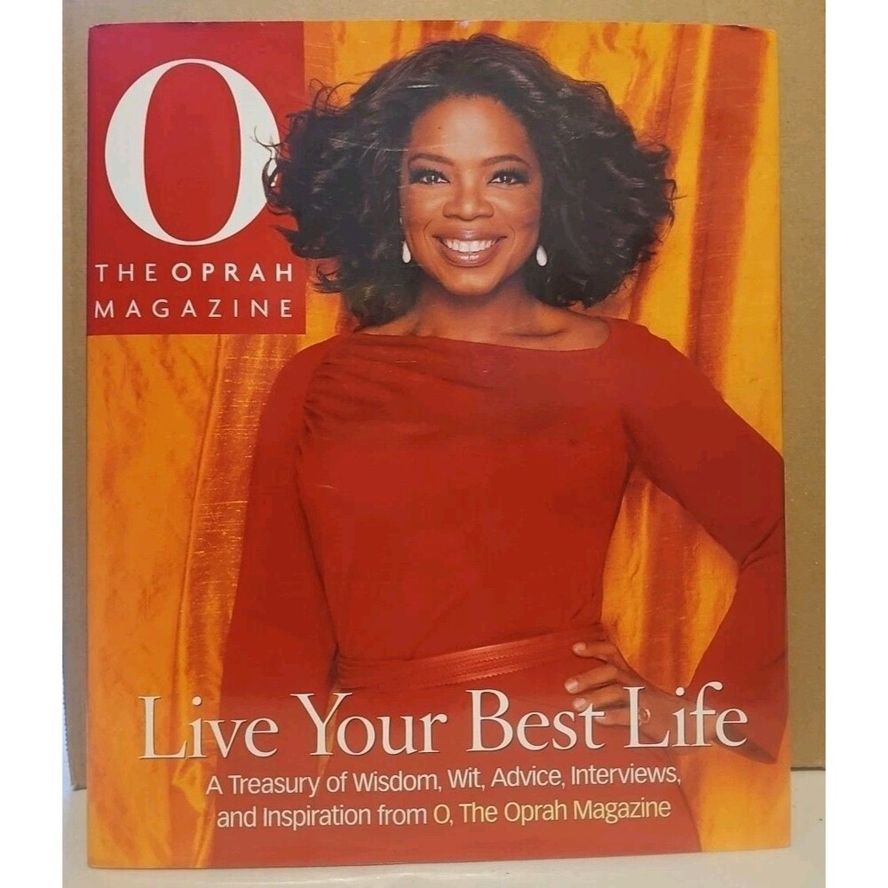 LIVE YOUR BEST LIFE By Oprah Magazine Hardcover Coffee Table Book Self Help 2005